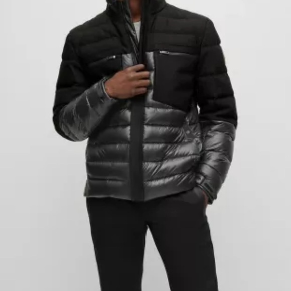 Hugo Boss Black New Men’s Duck Down Jacket Size X-LARGE - Picture 2 of 7